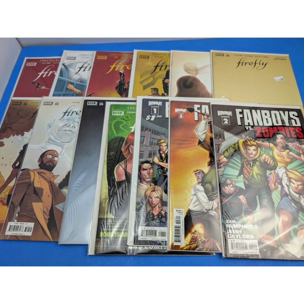 Boom Comics Lot of 13 Firefly and Fanboys vs Zombies US Comics Mixed Lot